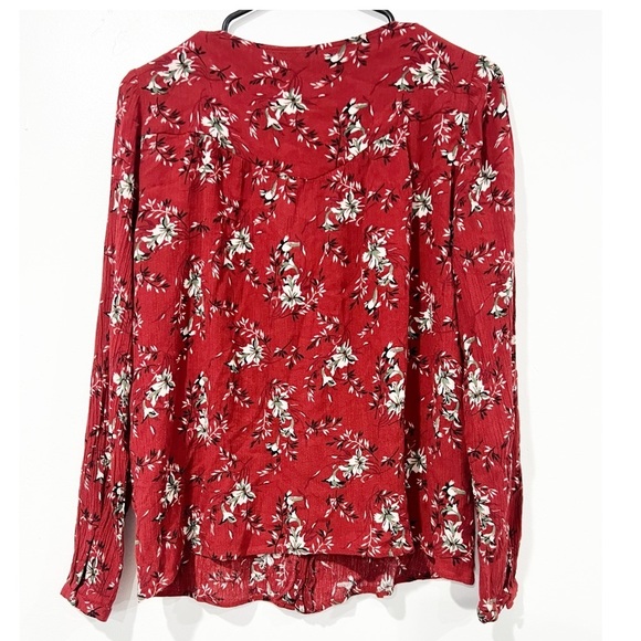Sezane Red Floral Blouse - Picture 5 of 6